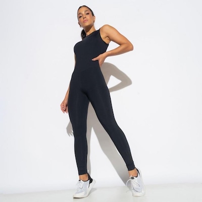 Macacão Fitness Honey Be com Decote Nas Costas Mc256 - Feminina - Foto 2