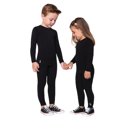 Camiseta Térmica Manga Longa Lupo Warm - Infantil - Foto 1