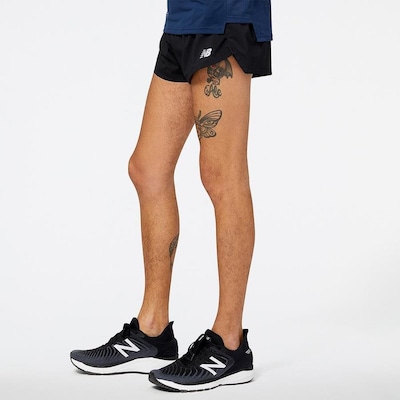 Bermuda New Balance Accelerate Split - Masculino - Foto 4