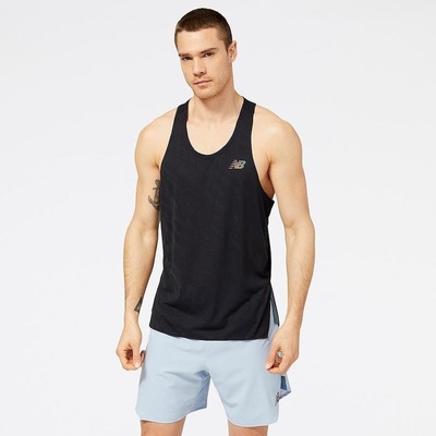 Camiseta Regata New Balance Q Speed Jacquard - Masculina - Foto 1