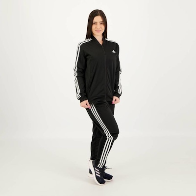 Agasalho adidas Essential 3 Stripes - Feminino - Foto 1