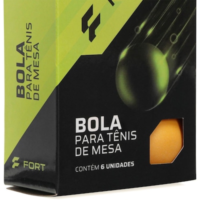 Bola de Tênis de Mesa Fort 3 Estrelas - 6 unidades - Foto 2
