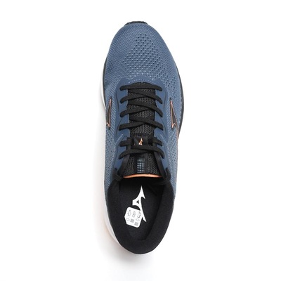 Tênis Mizuno Wave Falcon 5 - Masculino - Marinho E Laranja - Foto 2