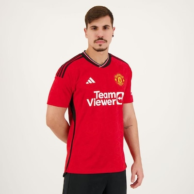 Camisa Manchester United Home 2024 21 Antony adidas - Masculina - Foto 1