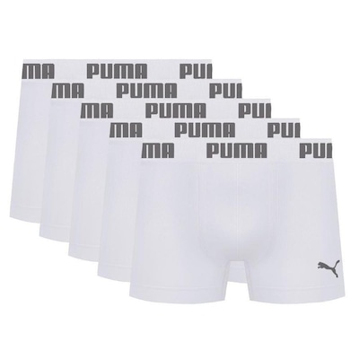 Kit Cuecas Boxer Puma Microfibra sem Costura - 5 Unidades - Adulto - Foto 1