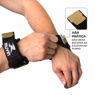 Kit Cinturão de Musculação e Luva Hand Grip Muvin Crosstraining - Foto 3