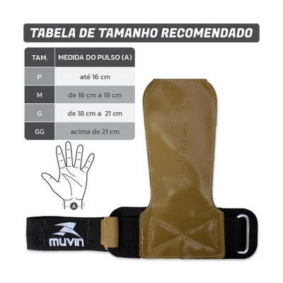 Kit Cinturão de Musculação e Luva Hand Grip Muvin Crosstraining - Foto 5