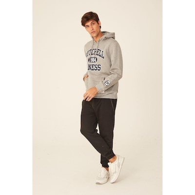 Blusão De Moletom Mitchell & Ness Fechado Com Capuz Branded - Masculino - Foto 3