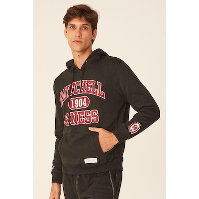 Blusão De Moletom Com Capuz Mitchell & Ness Fechado Com Capuz Branded - Masculino - Foto 3