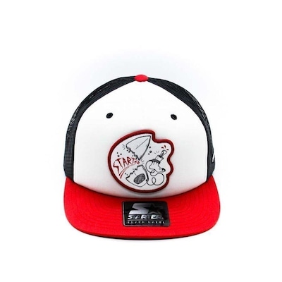 Boné Starter Aba Reta Snapback Trucker Shark Attack Preto - Starter - Foto 1
