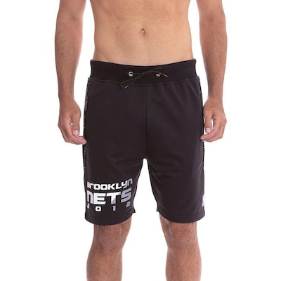 Bermuda NBA Moletom Brooklyn Nets - Masculina - Foto 1
