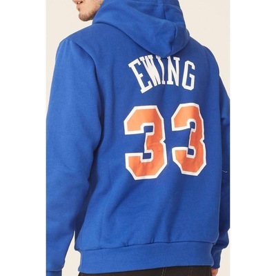 Blusão De Moletom Mitchell & Ness Fechado Com Capuz New York Knicks Patrick Ewing - Masculino - Foto 3