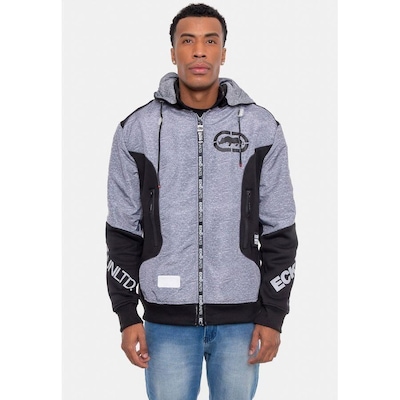 Jaqueta de Moletom com Capuz Ecko Canguru Aberto - Masculina - Foto 1