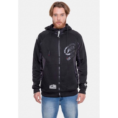Jaqueta de Moletom com Capuz Ecko Canguru - Masculina - Foto 1