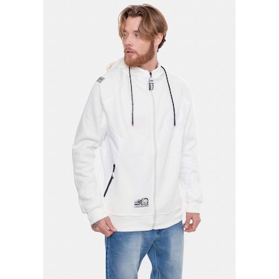 Jaqueta de Moletom com Capuz Ecko Canguru Aberto Off - Masculino - Foto 4