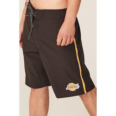 Bermuda Boardshort Nba Com Elástico Los Angeles Lakers - Masculina - Foto 3
