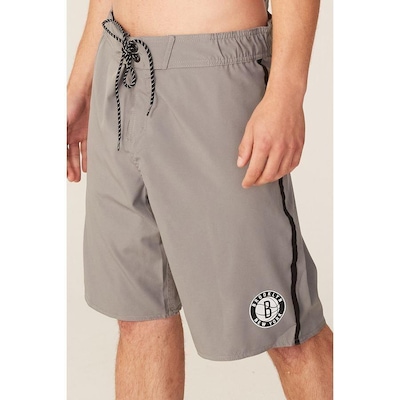 Bermuda Boardshort NBA Com Elástico Brooklyn Nets - Masculina - Foto 2