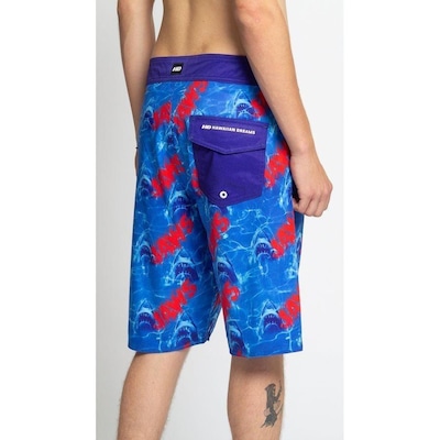 Bermuda Boardshort HD Sublimado Collab Jaws - Masculina - Foto 3
