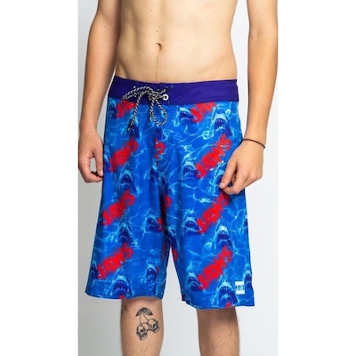 Bermuda Boardshort HD Sublimado Collab Jaws - Masculina - Foto 4