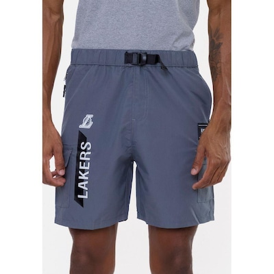 Shorts Nba Volley Los Angeles Lakers - Masculino - Foto 1