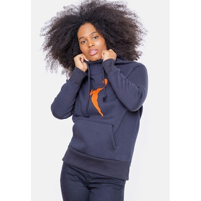 Blusão De Moletom Com Capuz WNBA Fechado Jumpman Preto - Feminino - Foto 3