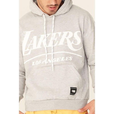 Blusão De Moletom Com Capuz Nba Los Angeles Lakers - Masculino - Foto 3