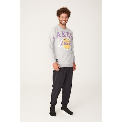 Blusão De Moletom Com Capuz Nba Los Angeles Lakers - Masculino - Foto 3