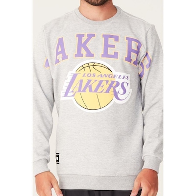 Blusão De Moletom Com Capuz Nba Los Angeles Lakers - Masculino - Foto 4