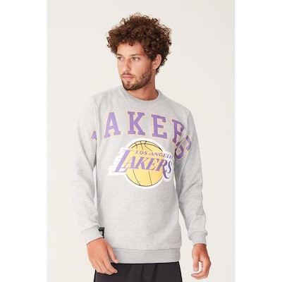 Blusão De Moletom Com Capuz Nba Los Angeles Lakers - Masculino - Foto 5