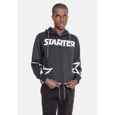 Blusão de Moletom Starter com Capuz Aberto - Masculino - Foto 2