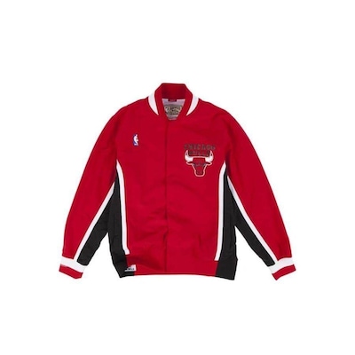 Jaqueta Sem Capuz Mitchell & Ness Jersey Authentic Warm Up Chicago Bulls 19921993 - Masculina - Foto 1