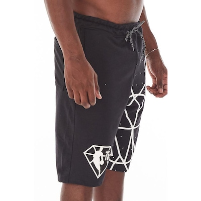 Bermuda Nba Moletom Diamond Preta - Nba - Foto 3
