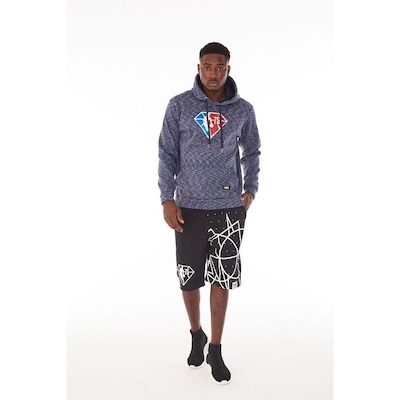 Bermuda Nba Moletom Diamond Preta - Nba - Foto 5