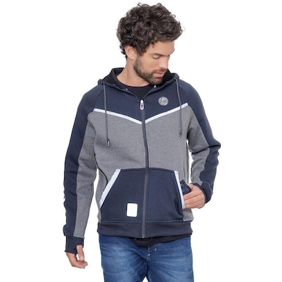Jaqueta de Moletom com Capuz Fatal Aberto - Masculina - Foto 3