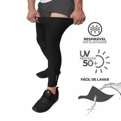 Pernito de Compressão Muvin Pro Proteção Solar Uv50+ - Adulto - Foto 4