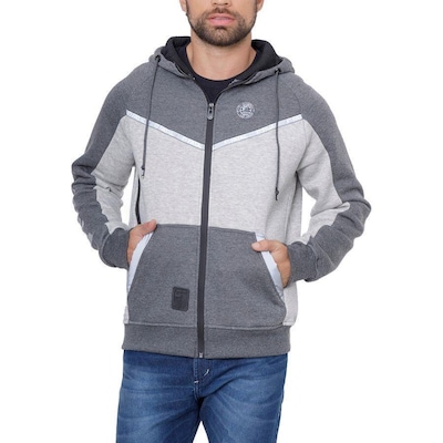 Jaqueta de Moletom com Capuz Fatal Aberto - Masculina - Foto 2