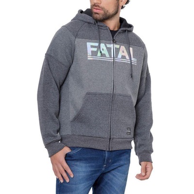 Jaqueta de Moletom com Capuz Fatal Aberto - Masculina - Foto 3