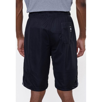 Bermuda Nba Sintética Silver Logo Brooklyn Nets - Masculina - Foto 2