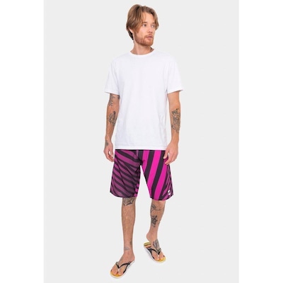 Bermuda Boardshort HD Punk Stripes - Masculina - Foto 2