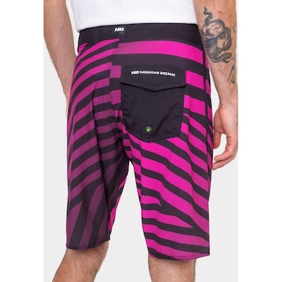 Bermuda Boardshort HD Punk Stripes - Masculina - Foto 3