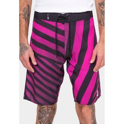 Bermuda Boardshort HD Punk Stripes - Masculina - Foto 4