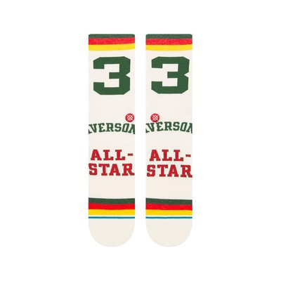Meia Cano Alto Stance Hbcu Allen Iverson - Unissex - Foto 2