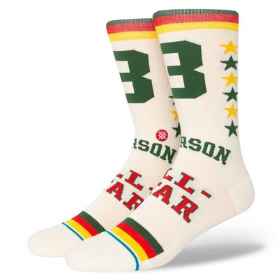 Meia Cano Alto Stance Hbcu Allen Iverson - Unissex - Foto 1
