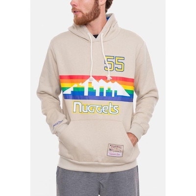 Blusão De Moletom Mitchell & Ness Canguru Denver Nuggets Dikembe Mutombo - Masculino - Foto 1