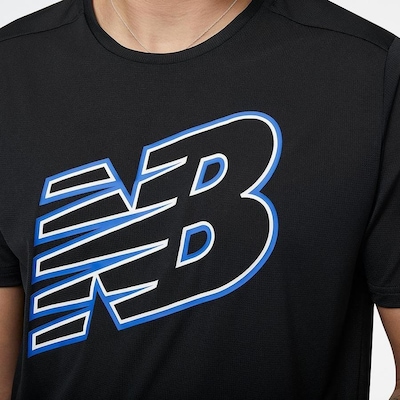 Camiseta New Balance Accelerate Print - Masculina - Foto 2