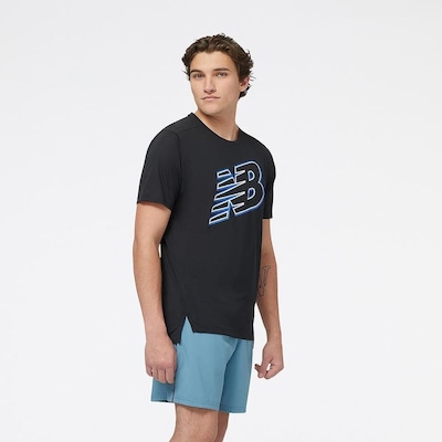 Camiseta New Balance Accelerate Print - Masculina - Foto 3