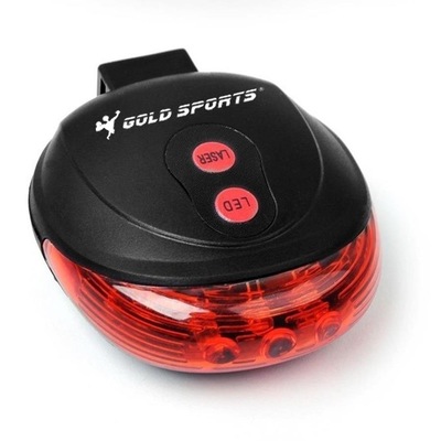 Lanterna para Bike Traseira Gold Sports Led Clear Vision Laser Tail Light - Foto 4