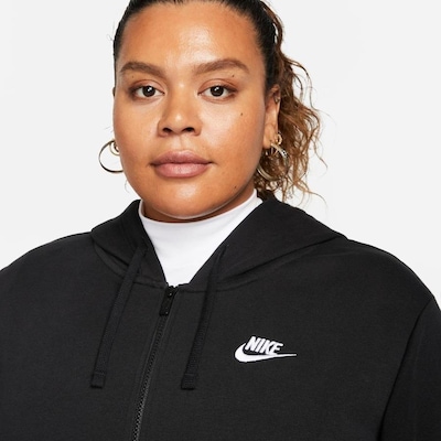 Blusão Plus Size com Capuz Nike Sportswear Club Fleece - Feminino - Foto 3