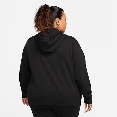 Blusão Plus Size com Capuz Nike Sportswear Club Fleece - Feminino - Foto 4