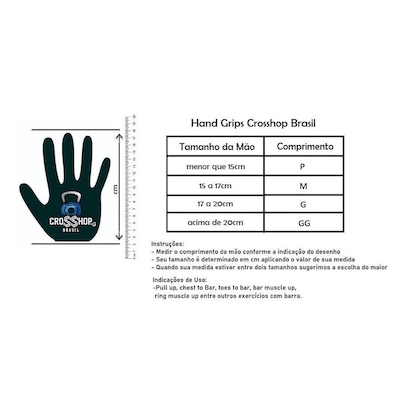 Luva Palmar Hand Grip Advanced 2.0 - Crosshop Brasil - Foto 3